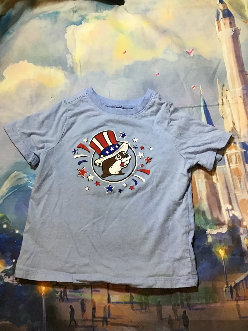 Buc-ee’s patriotic beaver 4th of July child t-shirt size 2t